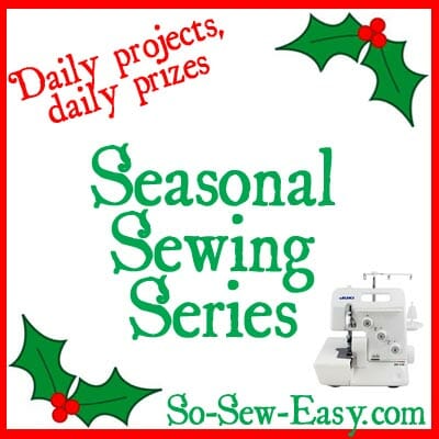 Daily giveaways throughout November and a Grand Prize Draw to win a PGM dress form and a Juki Serger! Running at So Sew Easy during Nov 2013.