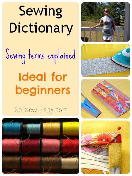 Sewing glossary of terms