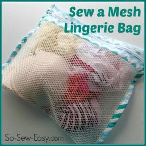 Coudre un sac de lingerie de maille pour le déplacement, le stockage ou la lessive