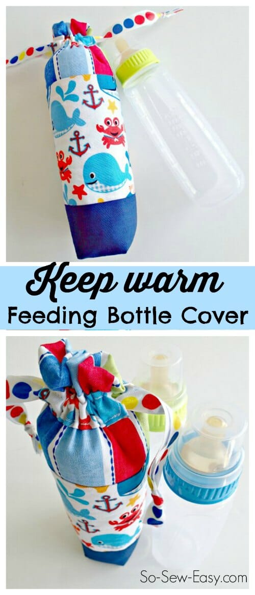 I love these for baby shower gifts.  Practical but pretty 'keep warm' insulated feeding bottle bags.