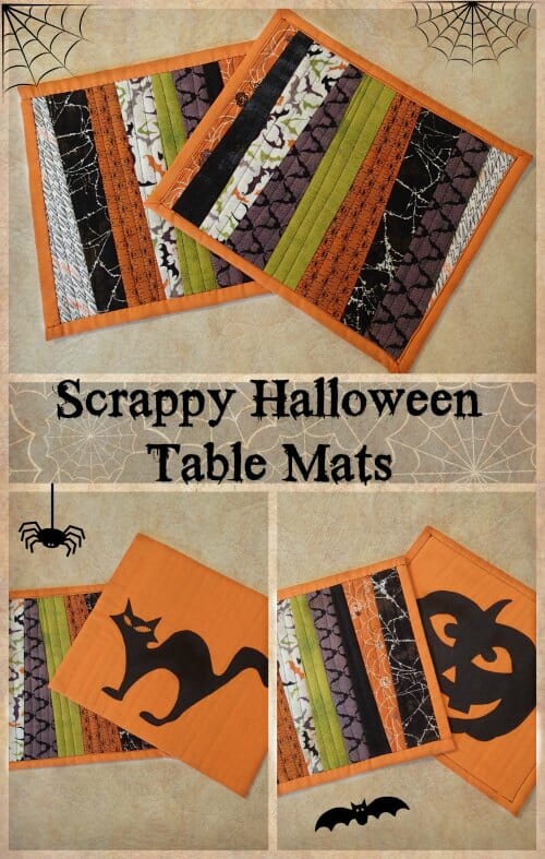 Scrappy Halloween Table Mats