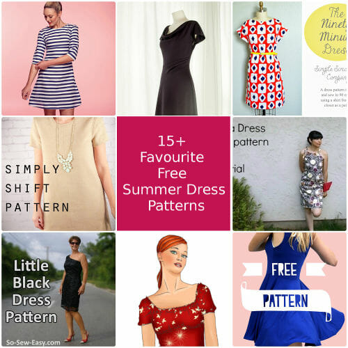 15 Favourite Free Summer Dress Patterns - So Sew Easy