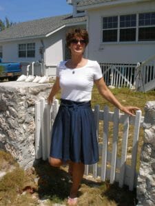 So Sew Easy - Navy pleat skirt