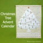 Sew this Christmas Tree Advent Calendar - complete with little ornaments to add for each of the days!