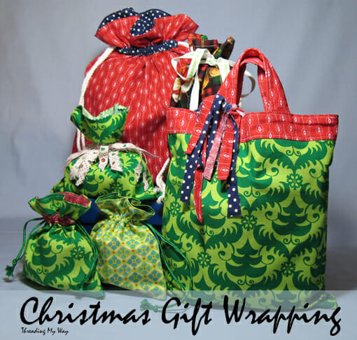 Sew these fabric gift bags - eath-friendly alternative to wrapping paper, and cute too!