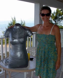 Duct tape dress form - the finished body double. So Sew Easy