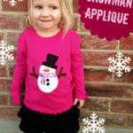 Instructions and pattern for sewing this cute snowman applique - and one for a thanksgiving turkey too!