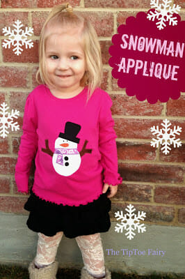 Instructions and pattern for sewing this cute snowman applique - and one for a thanksgiving turkey too!