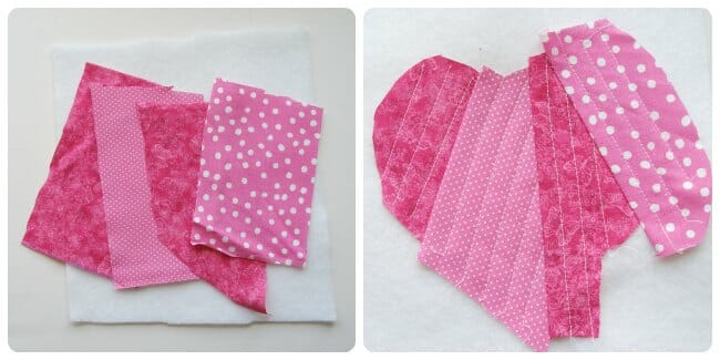 Make a fabric covered notebook with cute reverse applique heart cover.