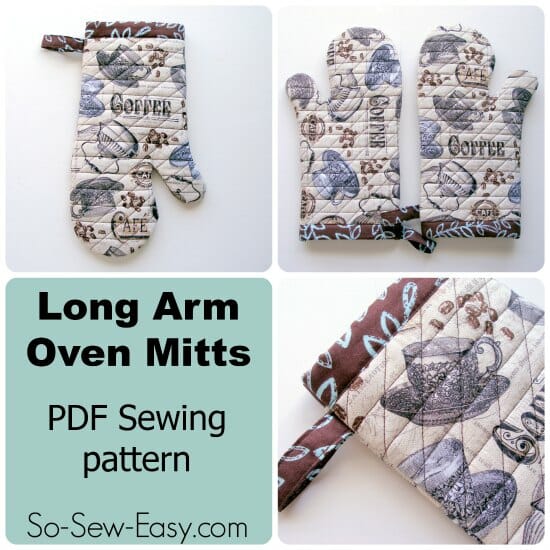 A long arm oven mitts pattern - now I'll never burn my wrists again!