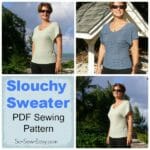 Slouchy Sweater sewing pattern from So Sew Easy,