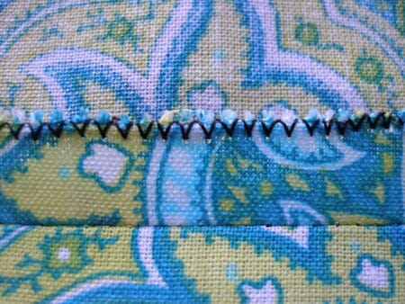 How to finish your seams with a zig-zag stitch. Stitch width and length suggestions.