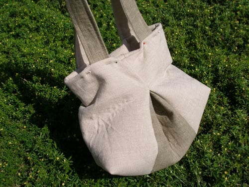 World's ugliest bag!  Don't fall victim to sewing failures - take a class for God's Sake!