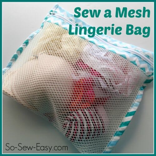 Sew a mesh lingerie bag for travelling, storage or laundry