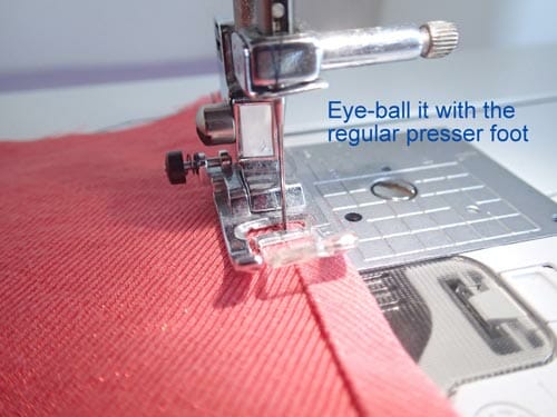 Invisible Hemline Sewing Machine Zipper Foot 