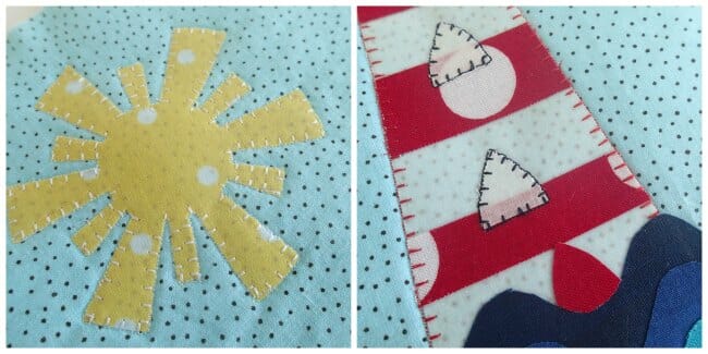 Template and instructions for this nautical mug rug.