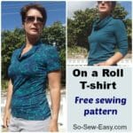 On a Roll T-shirt - FREE Sewing Pattern & Video Tutorial | So Sew Easy
