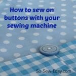 sew on buttons with sewing machine