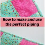 How to make your own basic piping and attach it to a pillow or cushion cover