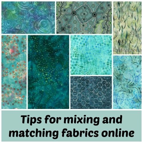 Great tip on how to use PicMonkey to mi and match fabrics before buying online