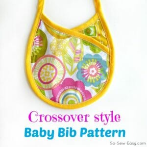crossover baby bib pattern