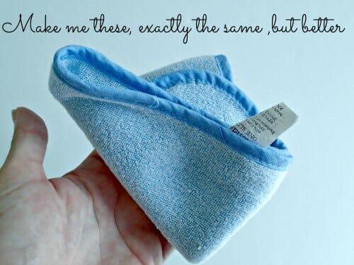 The perfect baby burp cloth pattern, and how to sew them production line style.