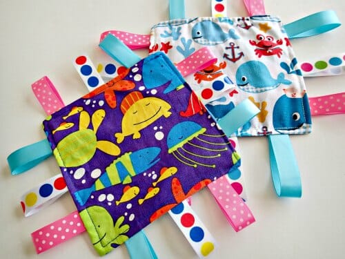 How to make this ribbon toy for babies and toddlers that makes a crinkly noise that they love.