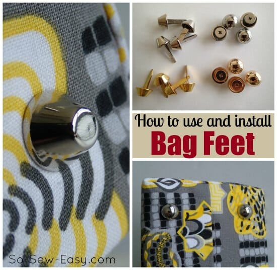 How to install bag feet, different types and where else to use them