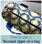 How to Sew a Recessed Zipper on a Bag | So Sew Easy