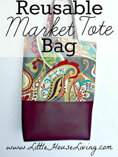 reusable market tote bag