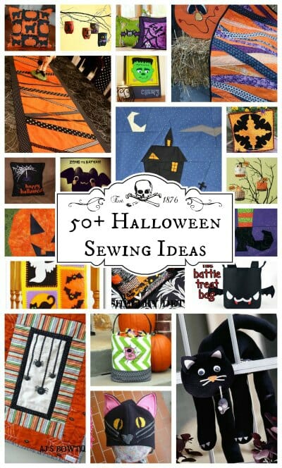 More than 50 Halloween sewing ideas for projects of all sorts.