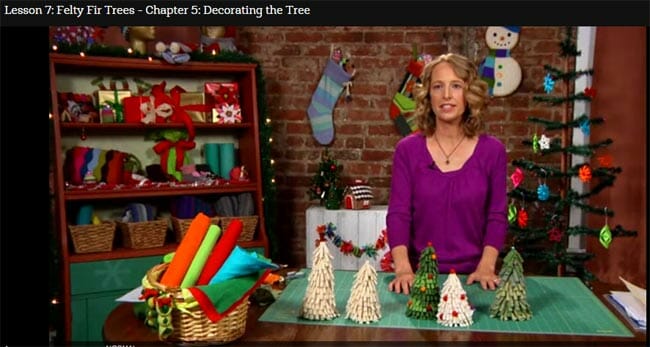 Review of the Fab Felt Holiday Crafts class and a great discount.