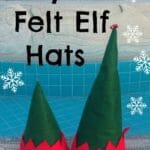 These easy felt elf hats look fun to make.