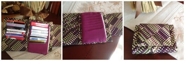 The Ultimate Wallet. Simply the best wallet sewing pattern. Spaces for everything, almost like a small clutch purse.