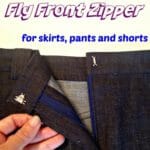 How to sew a fly front zipper. I;d always been intimidated but actually this looks easy!