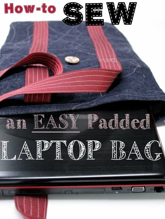 Padded Laptop Bag Tutorial. Nice and quick and easy but strong too.
