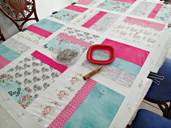 Making my 2nd quilt. Cherie Jubilee from a ready made kit. Love the mix of vintage and modern fabrics.