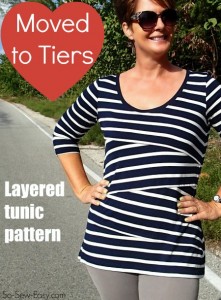 Single layer shingle tunic top pattern. Love how this looks in stripes but there are some fun color blog versions here to check out too.