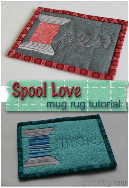 sewing mug rug pattern