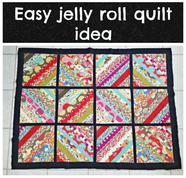 How to turn a simple jelly roll into an eyecatching quilt. Ideal for beginners, no complicated blocks or angles.