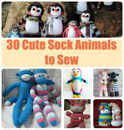 Great collection of all sorts of sock animals to sew. The sock monkey of course, but lots of other patterns too for other animals.