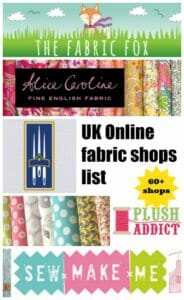 Big list of 60+ UK Online fabric shops. Oh dear, I feel a shopping spree coming on :-)