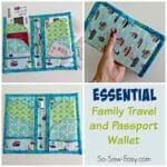 Essential Family and Travel Passport Wallet. This one contains space for a family of 2 or 4 - much more useful.