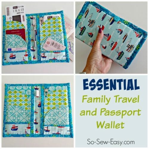 Essential Family and Travel Passport Wallet. This one contains space for a family of 2 or 4 - much more useful.