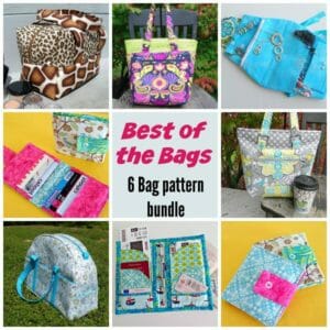 6 awesome bag and wallet sewing patterns all in one bundle.