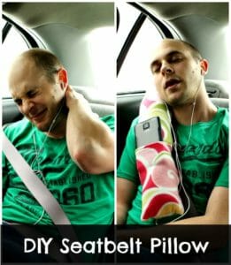 Oh yes, this simple idea is what I need for those long car trips. The kids could sleep so much better wiht one of these seatbelt pillows.