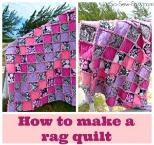 I always wondered how to make a rag quilt, and this is a great tutorial. Has a video and a photo step by step. Snuggly-wuggly goodness :-)