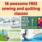 Links to all the free sewing and quilting classes on Craftsy and a summary of each, all in one place.