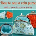 Free pattern and lots of detailed photos on how to sew a coin purse using a sew-in purse frame. All my girl friends are getting these this year :-)