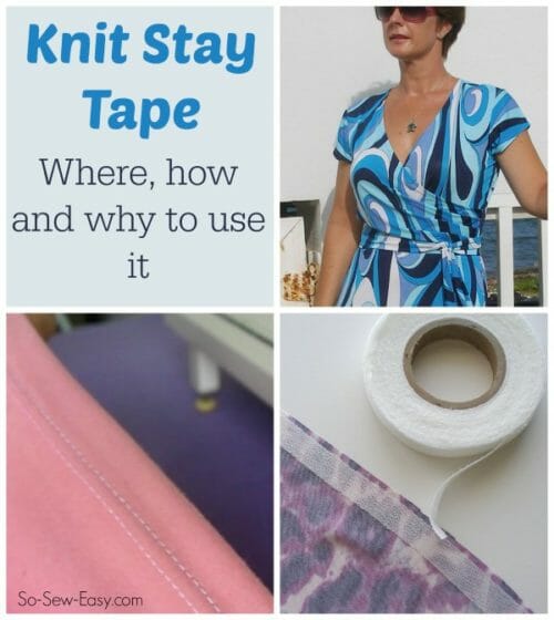 How and where to use Knit Stay Tape So Sew Easy